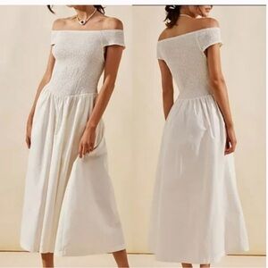 Free People Cici Smocked Midi Dress